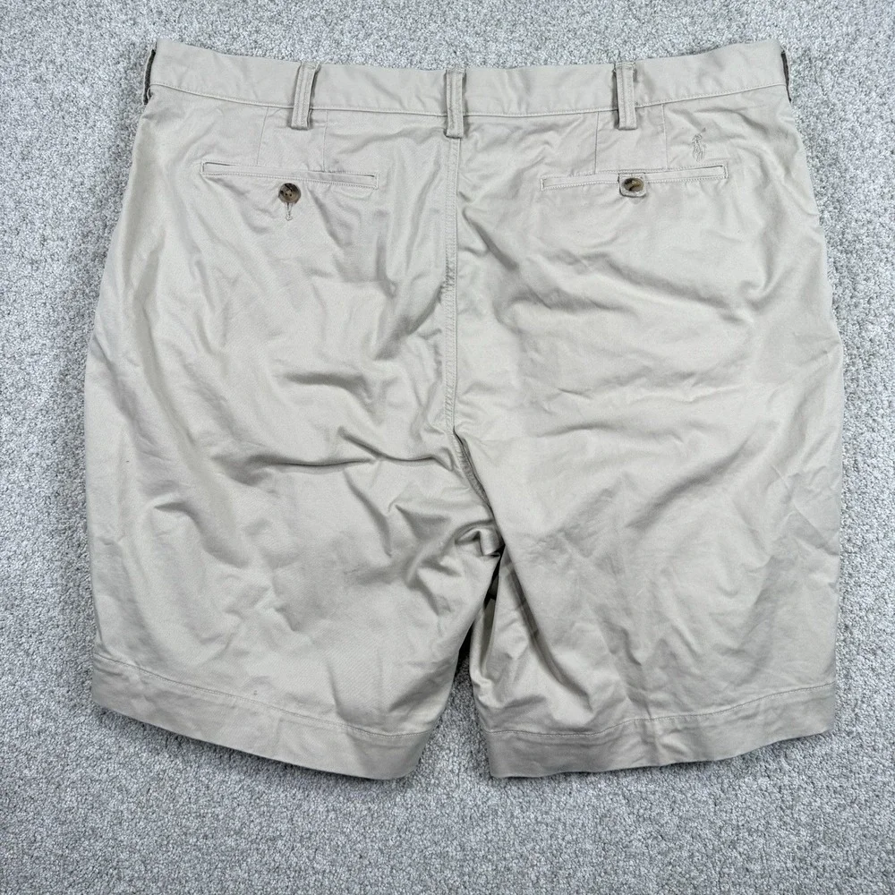Polo Ralph Lauren‎ Menss 40 Beige Fiat Front Shorts Pony Logo
